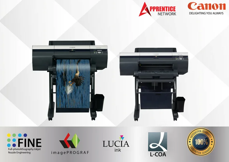 Mesin Cetak Gambar Besar, A2 Printer, 12 colours, A2 Paper Tray, Canon ImagePROGRAF IPF5100